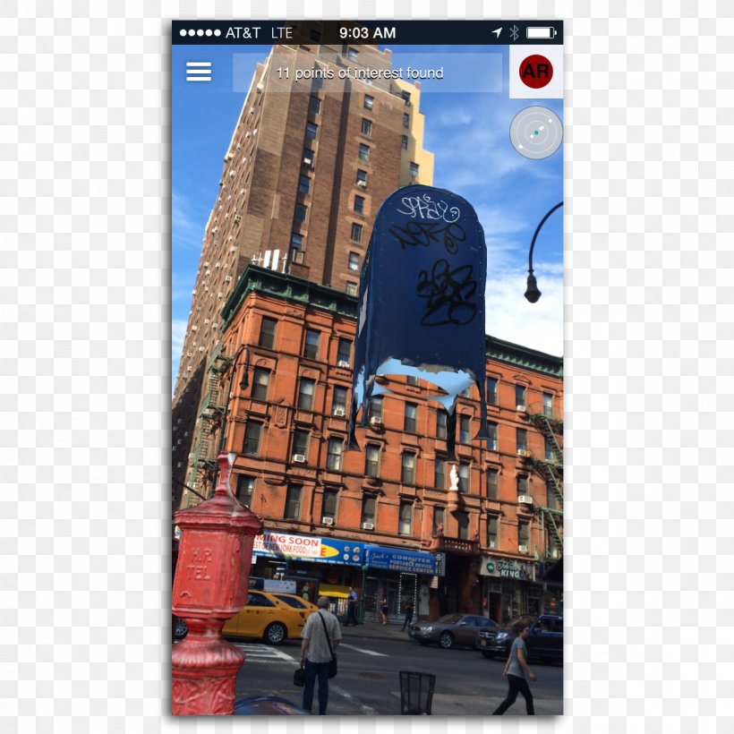 New York City Augmented Reality Layar Virtual Reality, PNG, 1200x1200px, New York City, Advertising, Art, Artist, Augmented Reality Download Free