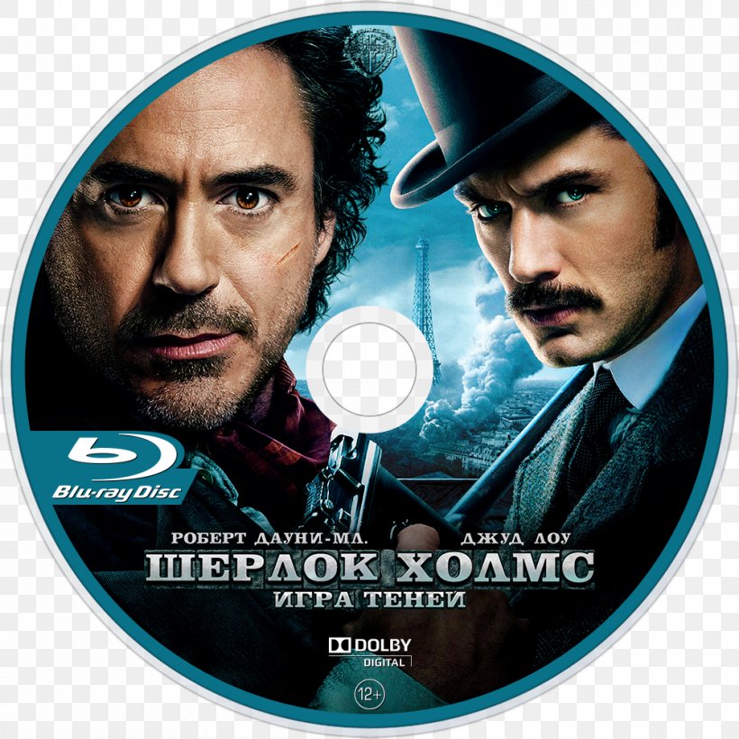 Robert Downey Jr. Sherlock Holmes: A Game Of Shadows Dr. Watson Professor Moriarty, PNG, 1000x1000px, Robert Downey Jr, Adventure Film, Album Cover, Brand, Dr Watson Download Free