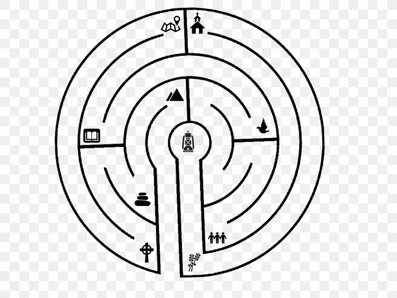 The Possibilities Of Prayer Labyrinth Faith Maze, PNG, 2133x1600px, Possibilities Of Prayer, Area, Belief, Black And White, Diagram Download Free