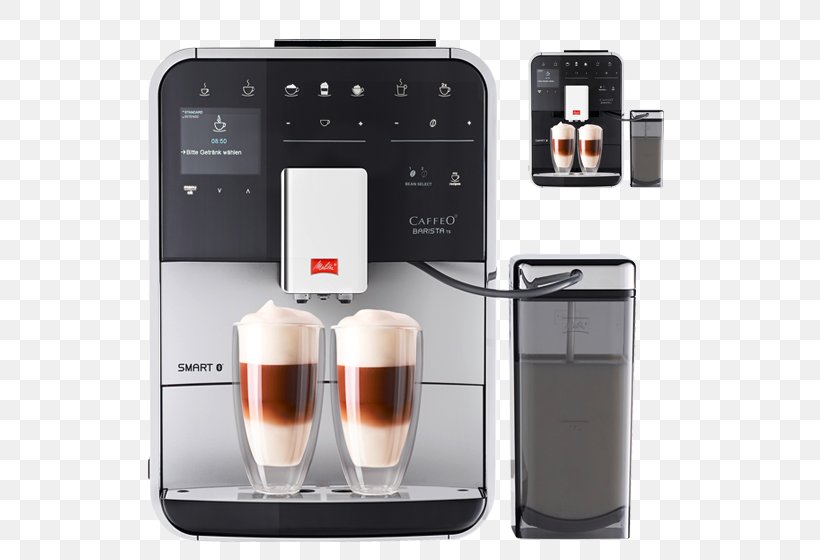 Coffeemaker Espresso Melitta CAFFEO Barista T, PNG, 560x560px, Coffee, Barista, Coffee Bean, Coffee Preparation, Coffeemaker Download Free