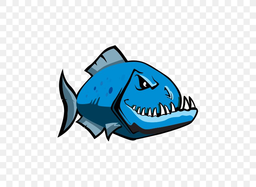 Piranha Freshwater Fish Clip Art, PNG, 600x600px, Piranha, Automotive Design, Cartilaginous Fish, Cartoon, Electric Blue Download Free