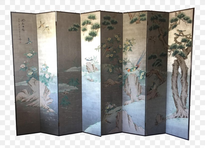 Room Dividers Chinoiserie Folding Screen Painting Decorative Arts, PNG, 3011x2172px, Room Dividers, Antique, Chairish, Chinoiserie, Decorative Arts Download Free