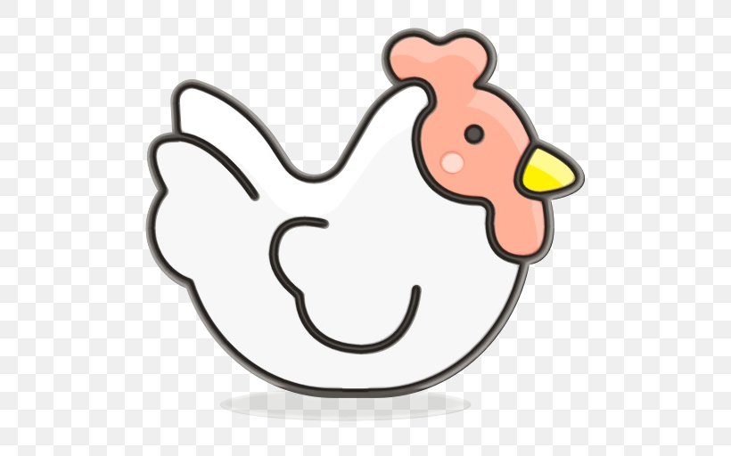 Chicken Cartoon, PNG, 512x512px, Swans, Beak, Body Jewellery, Cartoon, Chicken Download Free