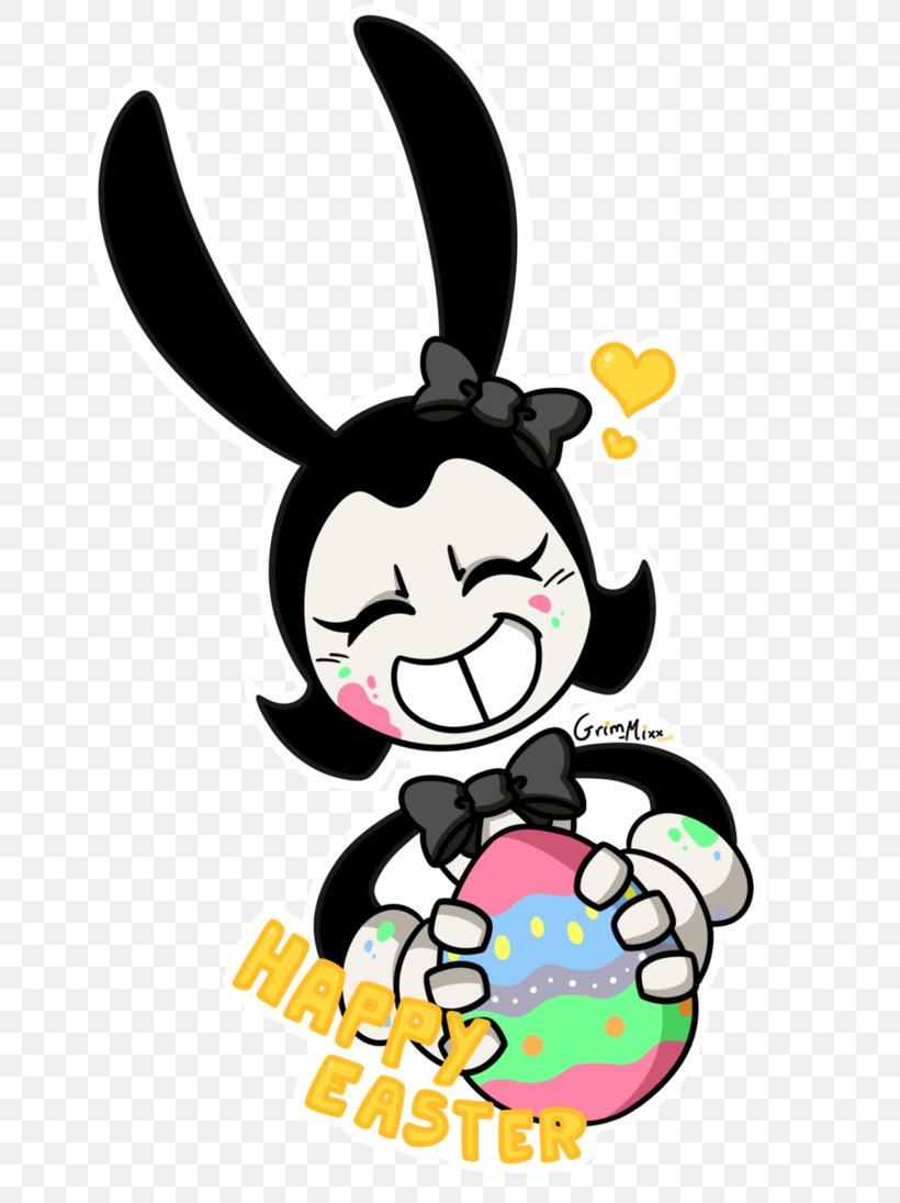 Easter Bunny Bendy And The Ink Machine Clip Art Drawing, PNG, 730x1095px, Easter, Art, Artwork, Bendy And The Ink Machine, Deviantart Download Free