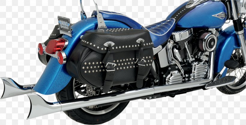 Exhaust System Softail Harley-Davidson Muffler Motorcycle, PNG, 1200x614px, Exhaust System, Automotive Exterior, Automotive Wheel System, Bicycle Accessory, Cruiser Download Free