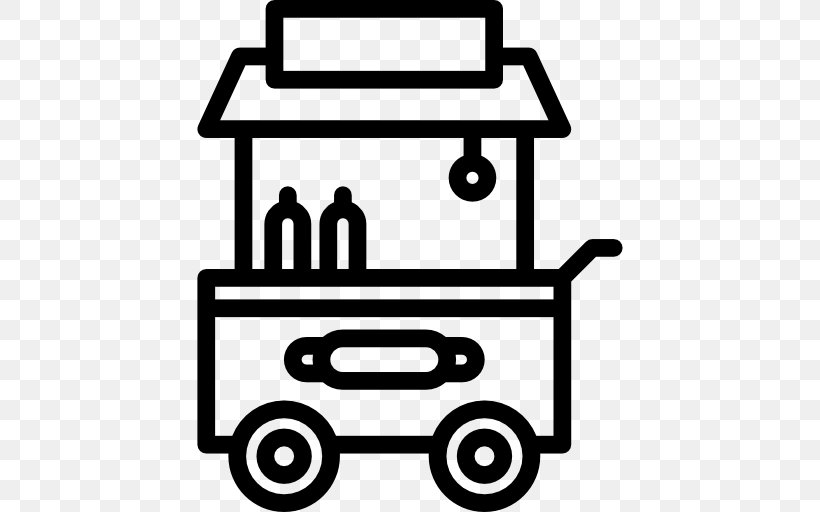 Hot Dog Cart Food Cart Street Food, PNG, 512x512px, Hot Dog, Black And White, Cart, Food, Food Booth Download Free