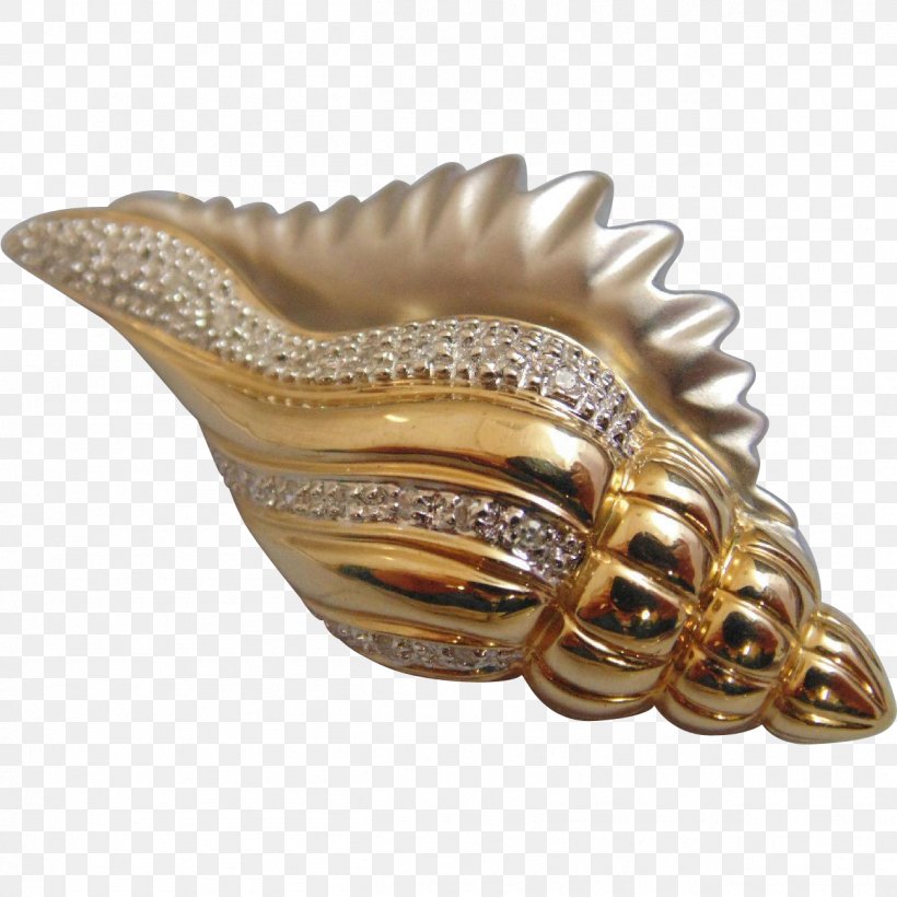 Shankha Seashell Conch Gold Brooch, PNG, 1258x1258px, Shankha, Brooch, Carat, Clams Oysters Mussels And Scallops, Colored Gold Download Free