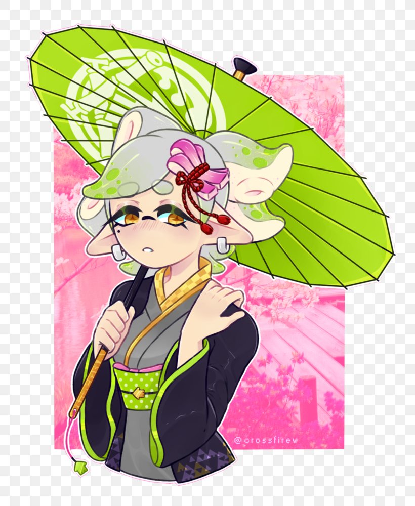 Splatoon 2 Wii U Nintendo Switch, PNG, 800x1000px, Watercolor, Cartoon, Flower, Frame, Heart Download Free