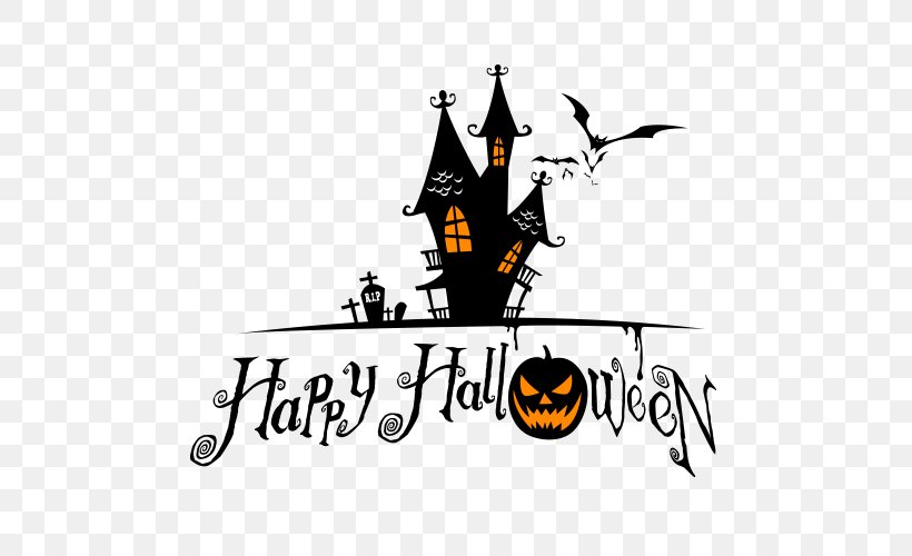 Wall Decal Halloween Sticker, PNG, 500x500px, Wall Decal, Black And White, Brand, Decal, Decorative Arts Download Free