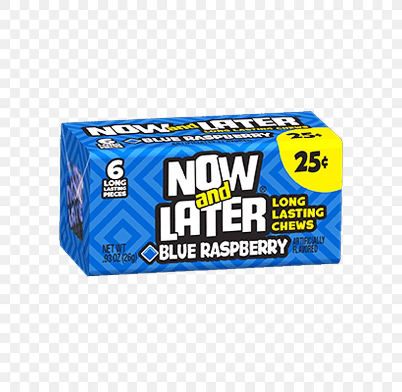 Candy Now And Later Brand Product Blue Raspberry Flavor, PNG, 800x800px, Candy, Blue Raspberry Flavor, Brand, Now And Later, Ounce Download Free