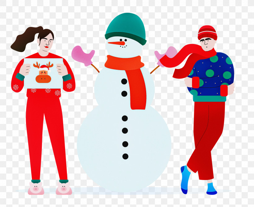 Christmas Winter Snowman, PNG, 2500x2039px, Christmas, Bauble, Behavior, Christmas Day, Christmas Ornament M Download Free