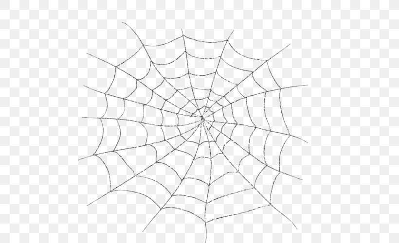 Spider Web Clip Art, PNG, 500x500px, Spider, Area, Artwork, Black And White, Cartoon Download Free