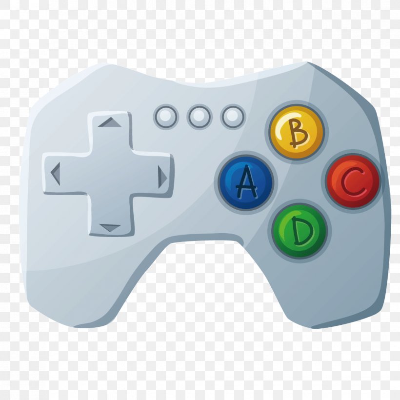 Joystick Game Controllers Video Game Consoles Vector Graphics Video Games, PNG, 1134x1134px, Joystick, All Xbox Accessory, Cartoon, Electronic Device, Game Download Free