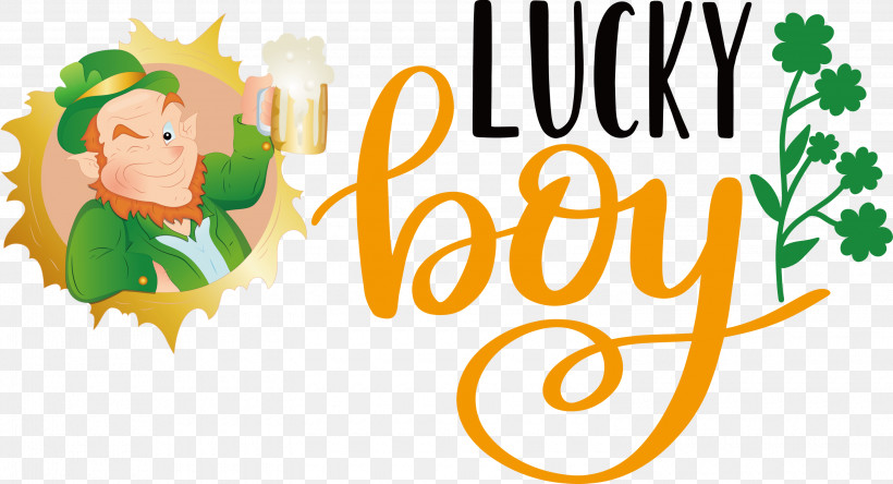 Lucky Boy Patricks Day Saint Patrick, PNG, 3000x1627px, Lucky Boy, Cartoon, Gift, Green, Patricks Day Download Free