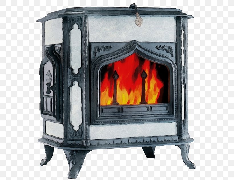Wood-burning Stove Heat Hearth Flame Fireplace, PNG, 573x630px, Watercolor, Fire Screen, Fireplace, Flame, Gas Download Free