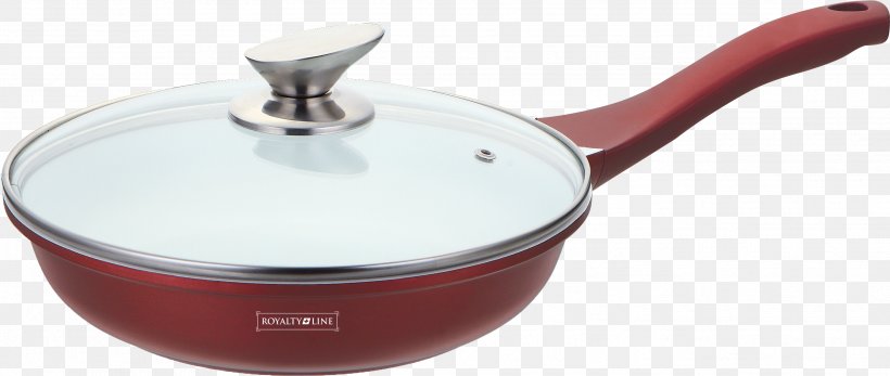 Frying Pan Ceramic Cookware Non-stick Surface Burgundy, PNG, 2693x1140px, Frying Pan, Allegro, Burgundy, Casserola, Ceramic Download Free