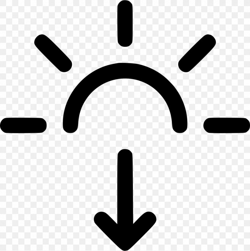 Mornig Icon, PNG, 980x982px, Icon Design, Black And White, Sunrise, Sunset, Symbol Download Free