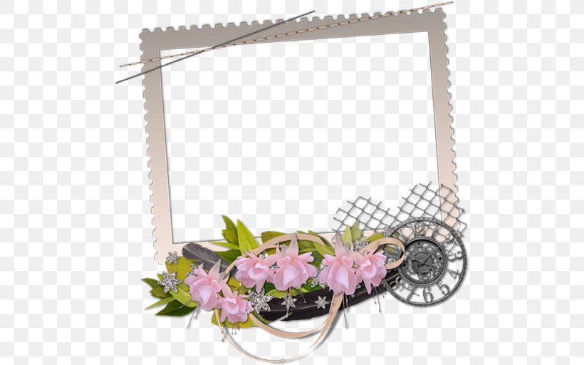 Picture Frames Photography Floral Design Film Frame, PNG, 499x512px, Picture Frames, Artificial Flower, Craft, Cut Flowers, Decoupage Download Free