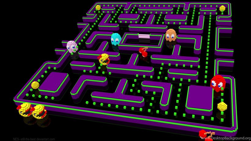Ms. Pac-Man Pac-Man 2: The New Adventures Desktop Wallpaper Video Game, PNG, 1920x1080px, Pacman, Android, Arcade Cabinet, Arcade Game, Display Resolution Download Free