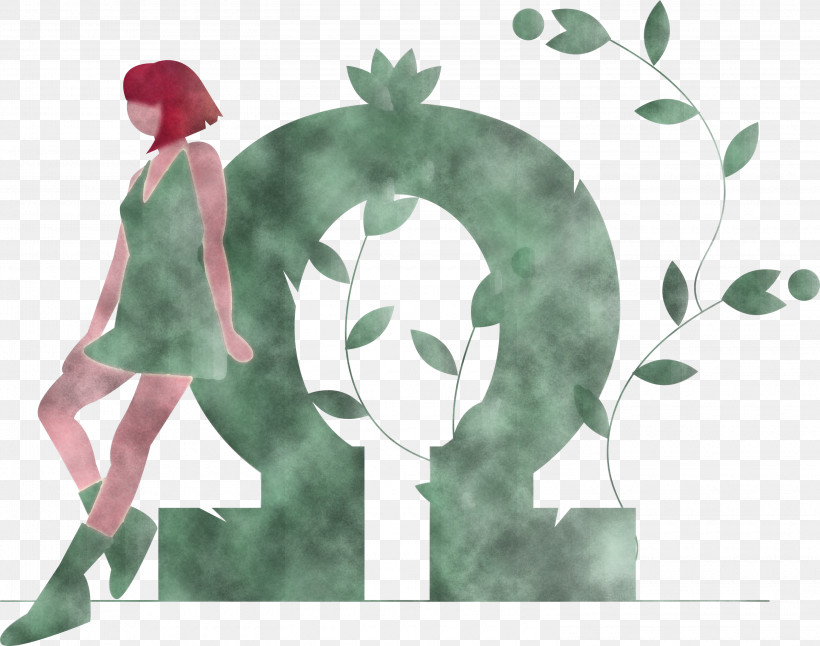Omega Girl Modern, PNG, 3000x2364px, Omega, Girl, Green, Leaf, Modern Download Free
