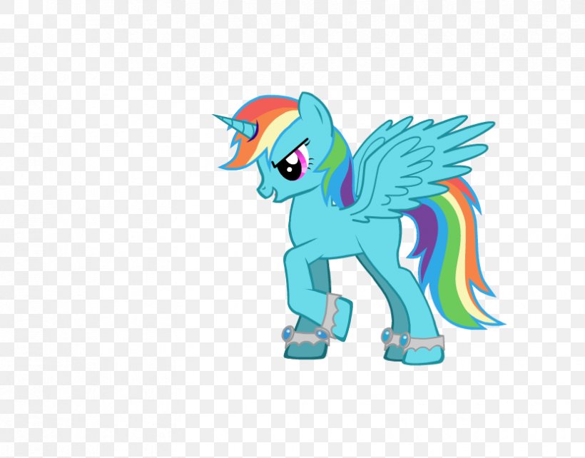 Pony Rainbow Dash Winged Unicorn, PNG, 830x650px, Pony, Animal Figure, Art, Cartoon, Fictional Character Download Free