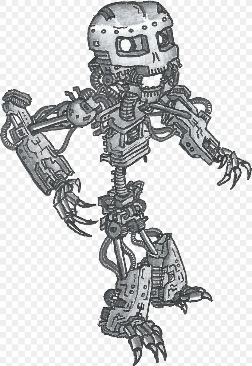 Robot Drawing Human Skeleton Art, PNG, 900x1307px, Robot, Art, Artwork, Black And White, Costume Design Download Free
