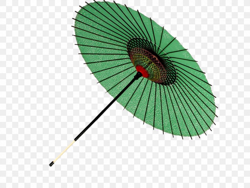 Japan Oil-paper Umbrella China Auringonvarjo, PNG, 2100x1582px, Japan, Auringonvarjo, China, Decorative Fan, Green Download Free