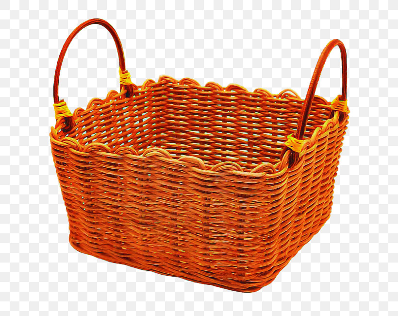 Orange, PNG, 650x650px, Storage Basket, Basket, Home Accessories, Orange, Picnic Basket Download Free