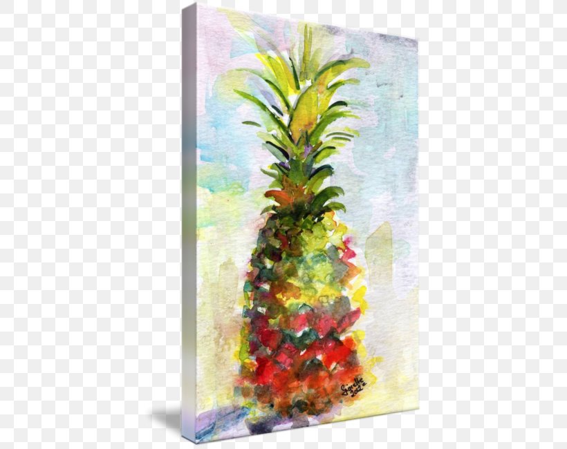 Pineapple Cake Watercolor Painting Still Life Upside-down Cake, PNG, 403x650px, Pineapple, Acrylic Paint, Ananas, Art, Artwork Download Free