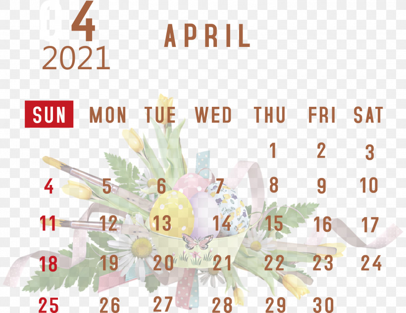 April 2021 Printable Calendar April 2021 Calendar 2021 Calendar, PNG, 3000x2318px, 2021 Calendar, April 2021 Printable Calendar, Flower, Geometry, Line Download Free
