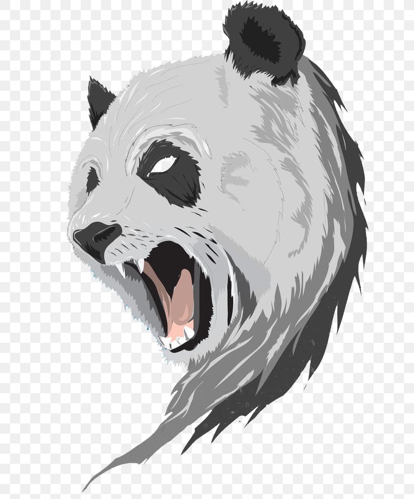 Giant Panda Illustration Drawing Red Panda Anger, PNG, 643x990px, Giant Panda, Anger, Art, Bear, Big Cats Download Free