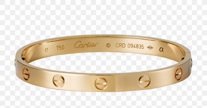 Love Bracelet Cartier Gold Jewellery, PNG, 1000x524px, Love Bracelet, Aldo Cipullo, Bangle, Bracelet, Cartier Download Free