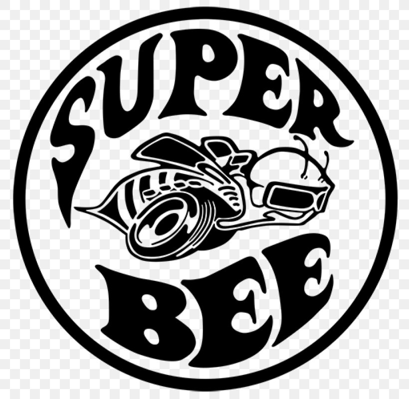 Dodge Super Bee Dodge Ram Rumble Bee Ram Trucks Car, PNG, 800x800px, Dodge Super Bee, Art, Black And White, Brand, Bumper Sticker Download Free