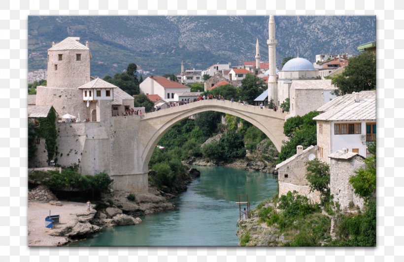 Stari Most Arch Bridge Paper Canvas, PNG, 1000x650px, Stari Most, Arch, Arch Bridge, Bosnia And Herzegovina, Bridge Download Free
