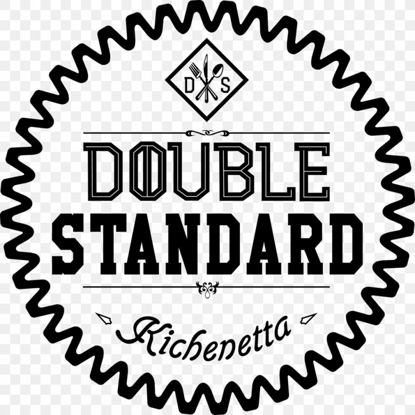 Double Standard Kitchenetta Restaurant Logo Clip Art, PNG, 1000x1000px, Restaurant, Area, Art, Black And White, Brand Download Free