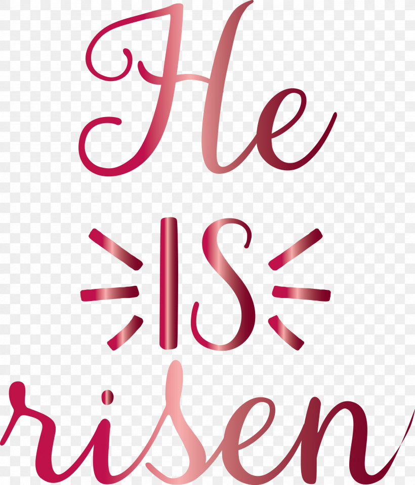 He Is Risen Jesus, PNG, 2568x3000px, He Is Risen, Calligraphy, Jesus, Line, Magenta Download Free
