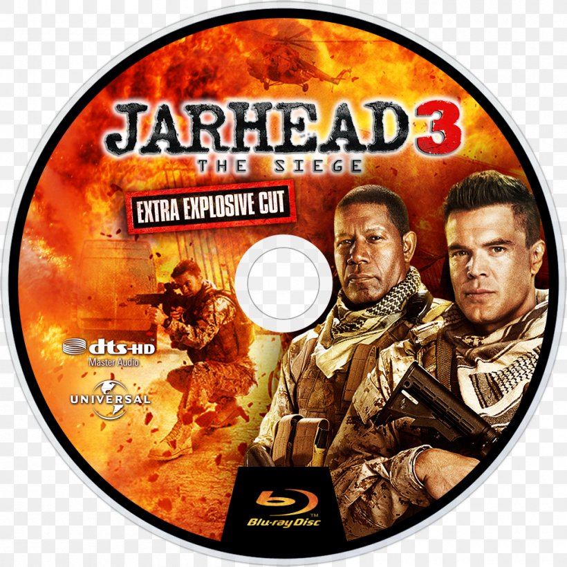 Jarhead 3: The Siege Blu-ray Disc DVD Film Compact Disc, PNG, 1000x1000px, 2016, Bluray Disc, Adventure Film, Compact Disc, Dts Download Free