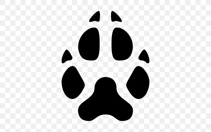 Dog Paw Clip Art, PNG, 512x512px, Dog, Animal Track, Black, Black And White, Emoji Download Free