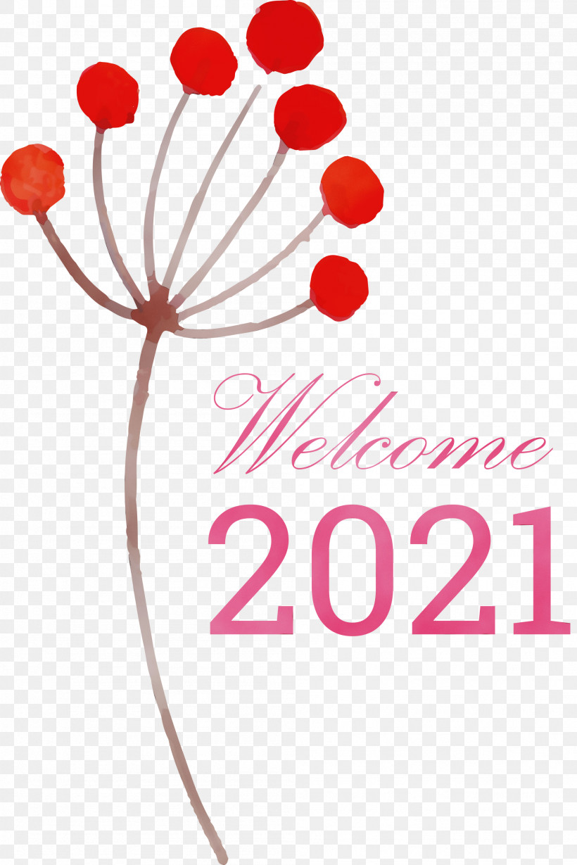 Floral Design, PNG, 2001x3000px, Happy New Year 2021, Floral Design, Happy New Year, Heart, Hello 2021 Download Free