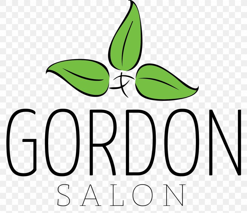 Gordon Salon In Clip Art Leaf Plant Stem Brand, PNG, 2368x2043px, Leaf, Area, Artwork, Black And White, Brand Download Free