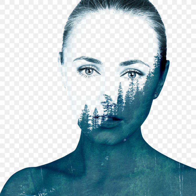 Multiple Exposure Blue, PNG, 1550x1550px, 3d Computer Graphics, Multiple Exposure, Art, Blue, Chin Download Free