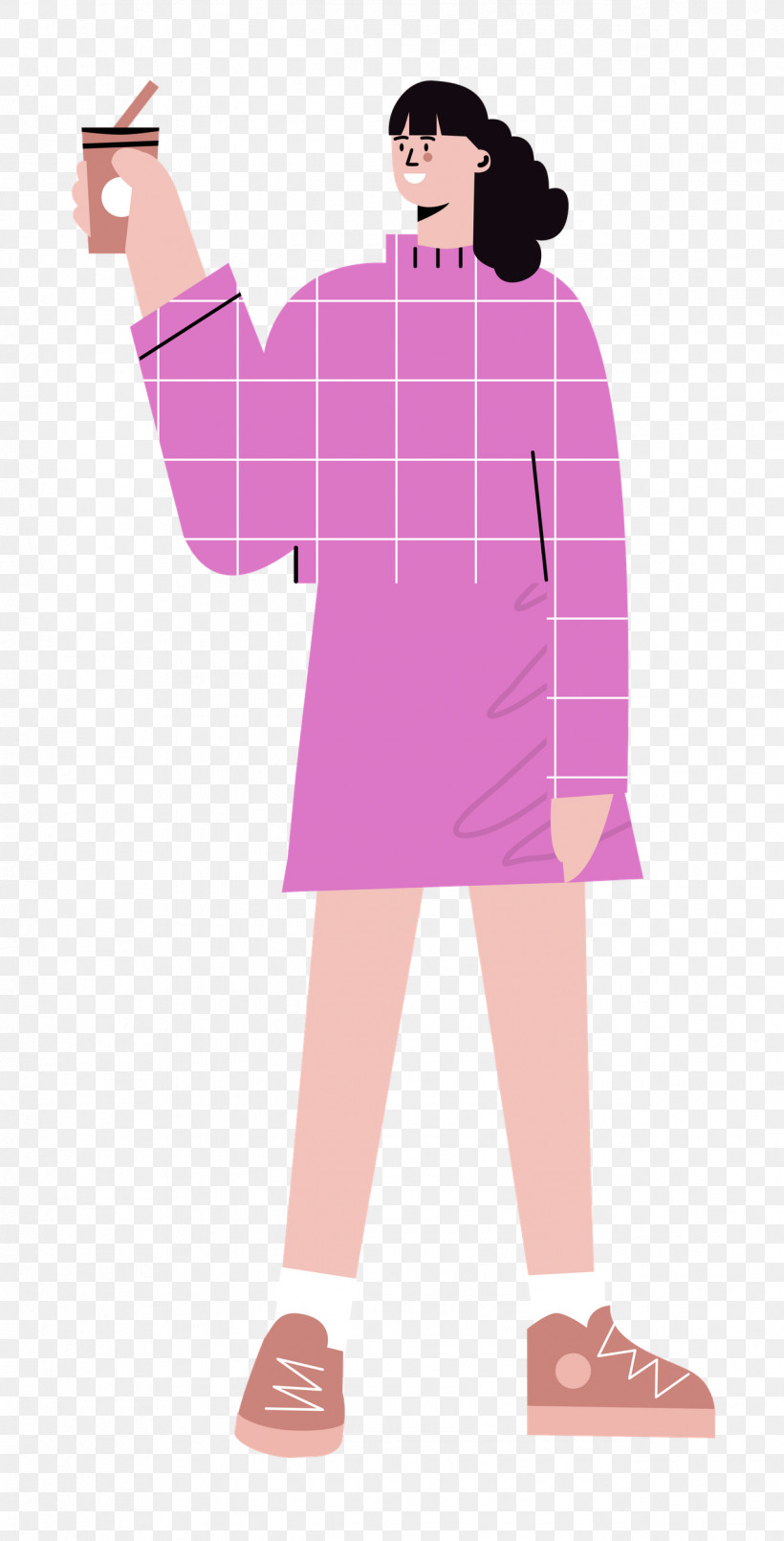 Standing Skirt Woman, PNG, 1272x2500px, Standing, Cartoon, Clothing, Drawing, Fashion Download Free