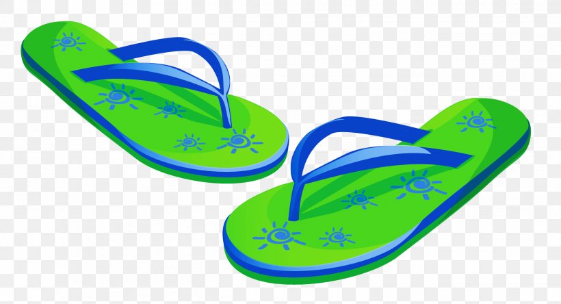 Flip-flops Sandal Clip Art, PNG, 2629x1424px, Flipflops, Aqua, Art, Electric Blue, Flip Flops Download Free