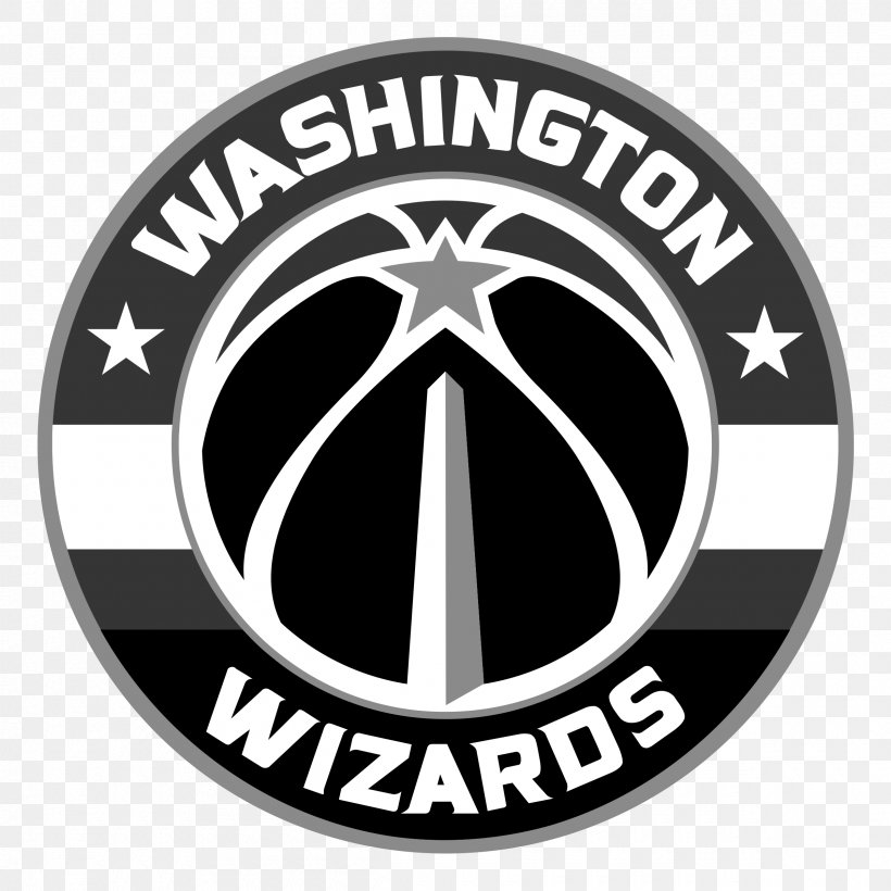 Washington Wizards Capital One Arena NBA Playoffs Washington Capitals, PNG, 2400x2400px, Washington Wizards, Atlantic Division, Badge, Basketball, Black And White Download Free