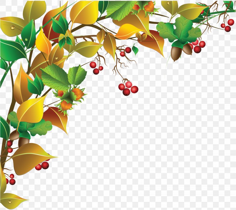 Autumn, PNG, 6642x5902px, Auglis, Autumn, Branch, Floral Design, Flower Download Free