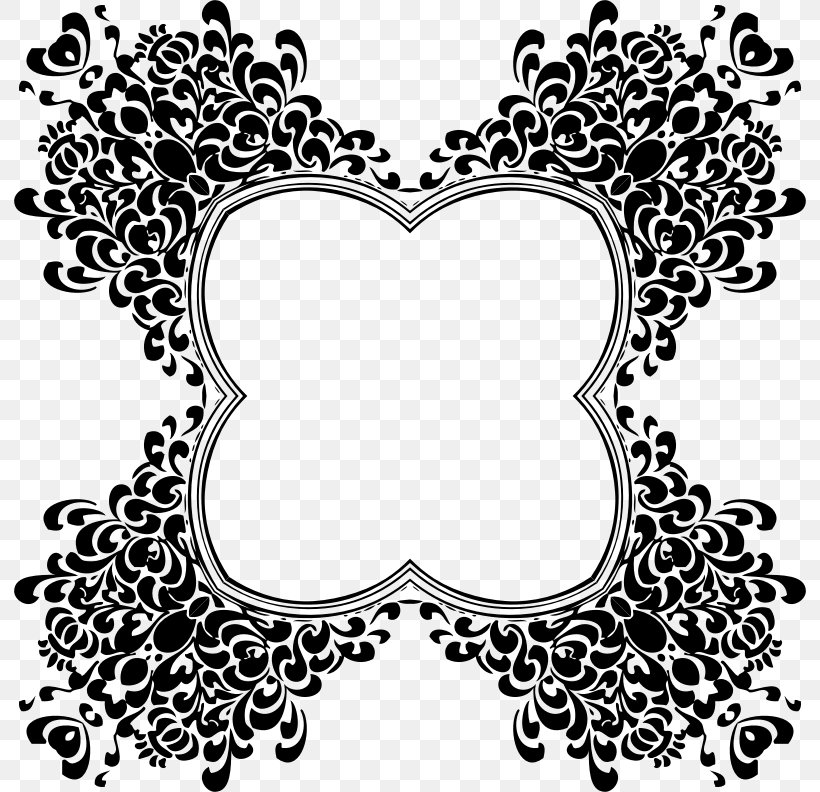 Black And White Clip Art, PNG, 792x792px, Watercolor, Cartoon, Flower, Frame, Heart Download Free