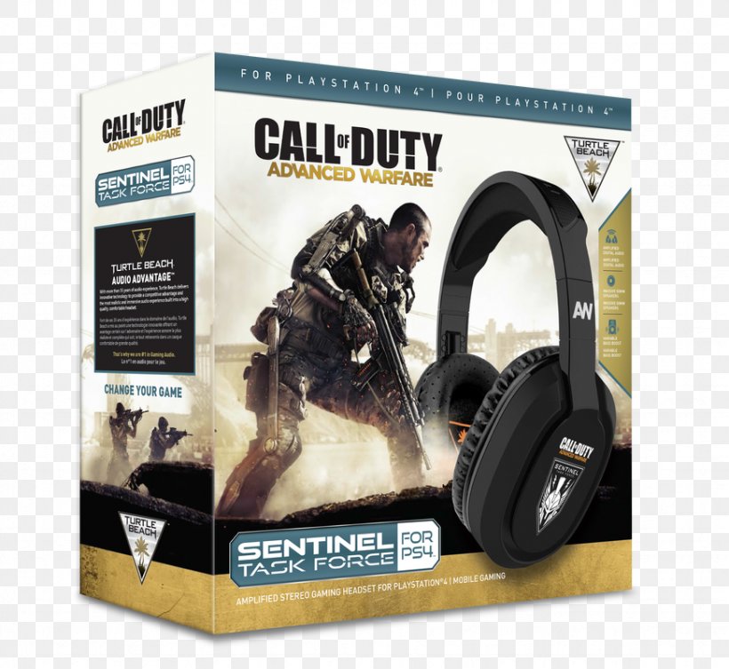 Call Of Duty: Advanced Warfare PlayStation 4 Xbox 360 Wireless Headset Turtle Beach Call Of Duty Advanced Warfare Ear Force Sentinel Task Force, PNG, 871x800px, Call Of Duty Advanced Warfare, Audio Equipment, Automotive Tire, Call Of Duty, Headphones Download Free