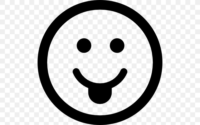 Emoticon Happiness Smiley, PNG, 512x512px, Emoticon, Area, Black And White, Emoji, Emotion Download Free