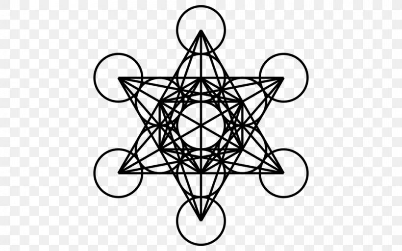 Metatron's Cube Overlapping Circles Grid Sacred Geometry, PNG, 960x600px, Metatron, Angel Of The Presence, Art, Black And White, Cube Download Free