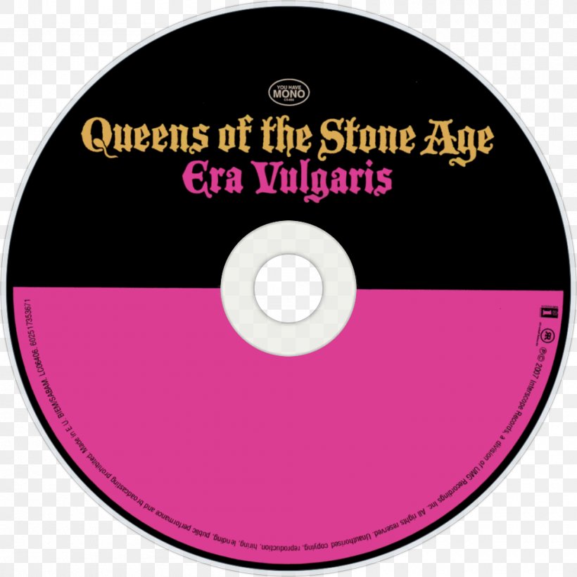 Compact Disc Queens Of The Stone Age Era Vulgaris Album, PNG, 1000x1000px, Compact Disc, Album, Brand, Data Storage Device, Disk Image Download Free